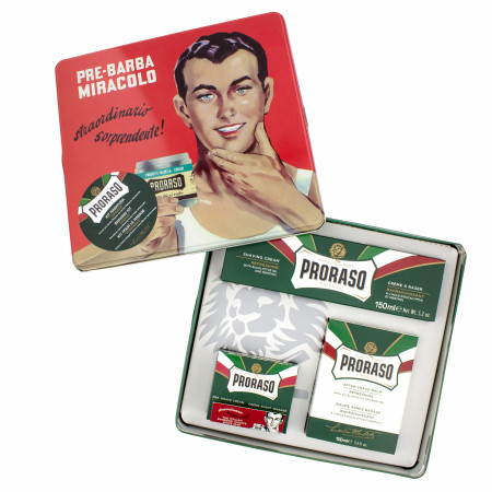 Proraso Vintage Gino Tin: Refresh Shaving Kit